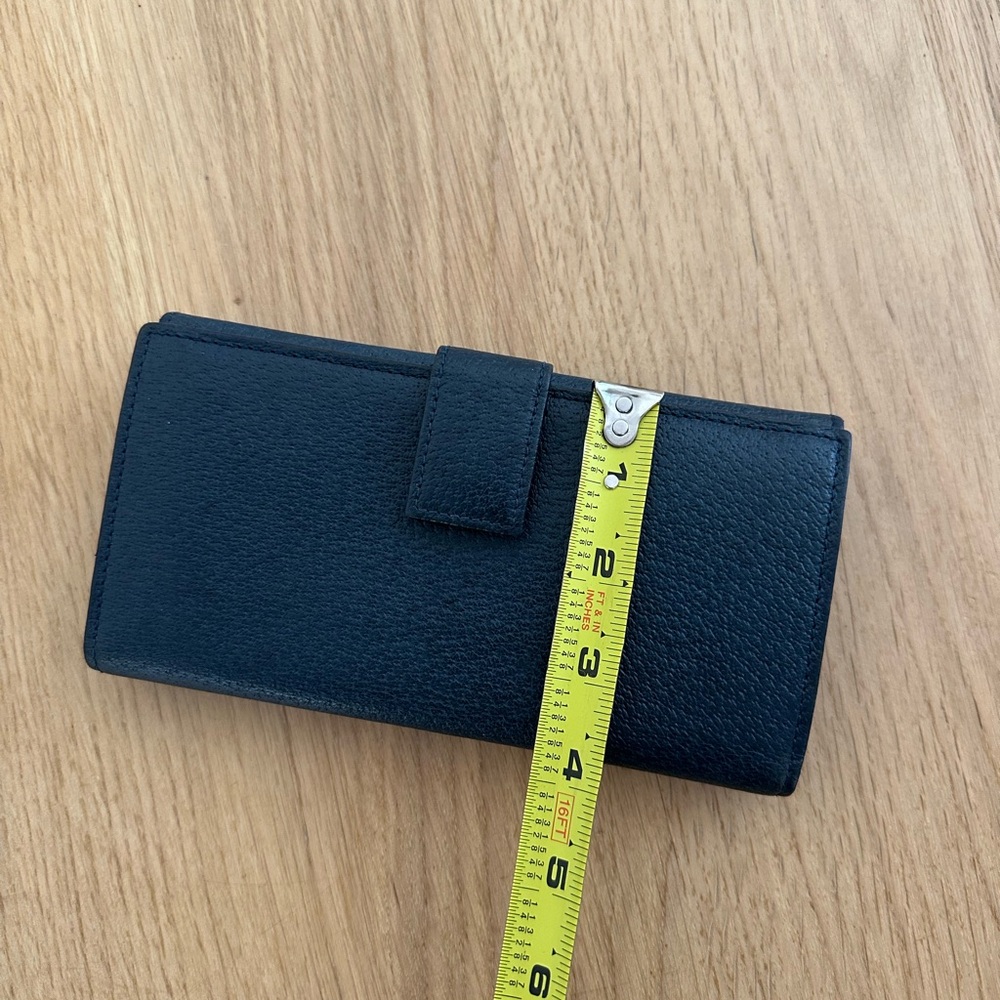Gucci Blue Gg Studded Interlocking Leather Wallet - Picture 5 of 14